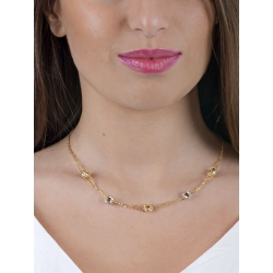 Necklace with 18k white and yellow gold  2