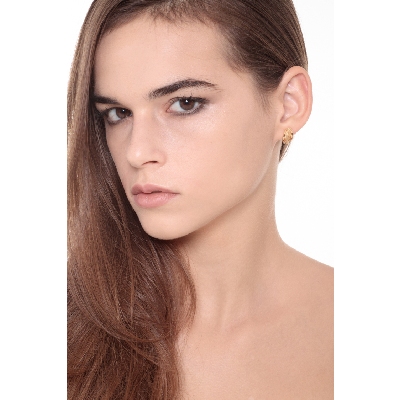 18k yellow gold waves earrings