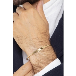Rigid bracelet in 18k yellow gold 2