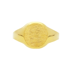Signet ring in yellow gold 18k  2