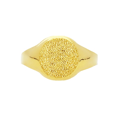 Signet ring in yellow gold 18k 