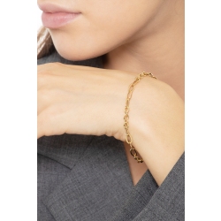 Fancy enlongated bracelet in 18k yellow gold 2