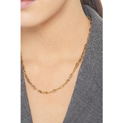 18k yellow gold paperclip chain