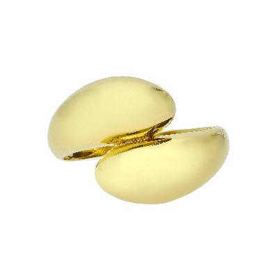 18k yellow gold contrariè ring