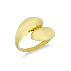 18k yellow gold contrariè ring