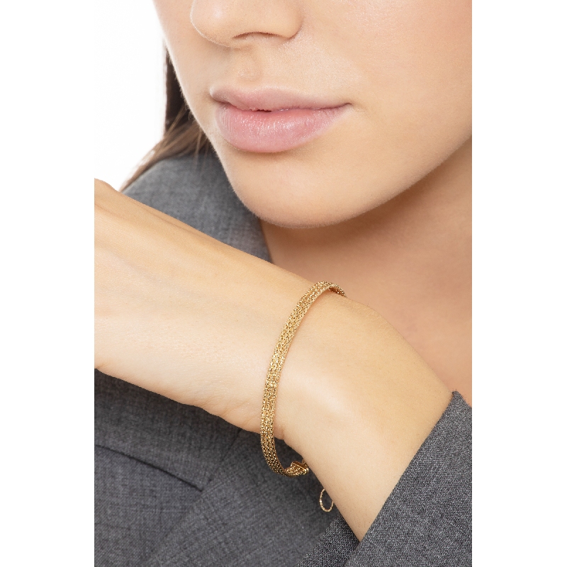 18k yellow gold semirigid bracelet
