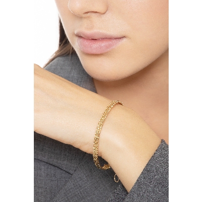 18k yellow gold semirigid bracelet