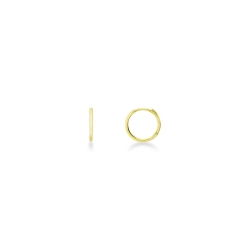 18k yellow gold hoops earrings