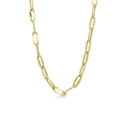 18k yellow gold iced out necklace