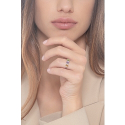 Ring in white gold 18k with amethyst, citrine and peridot 2