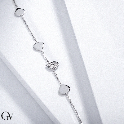 18k white gold bracelet diamonds