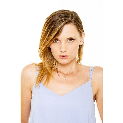 Necklace in 18k white gold with pearl and diamonds