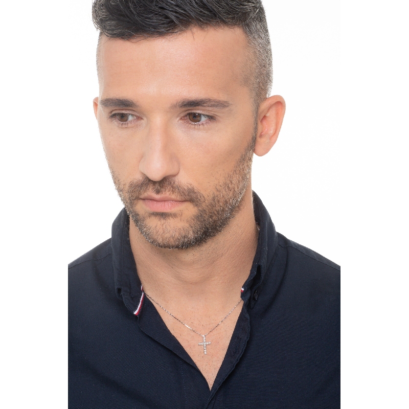 18k white gold cross necklace with diamonds 18k white gold cross necklace with diamonds