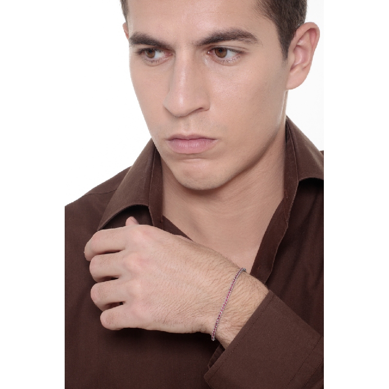 18k white gold tennis bracelet with rubies 18k white gold tennis bracelet with rubies