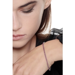 18k white gold tennis bracelet with rubies 2
