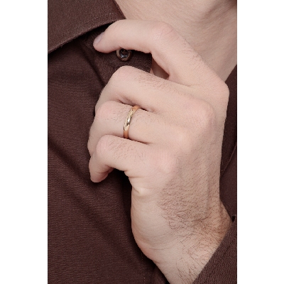 Classical Wedding ring in 18k yellow Gold