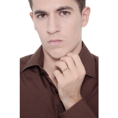 Classical 18k yellow gold wedding ring