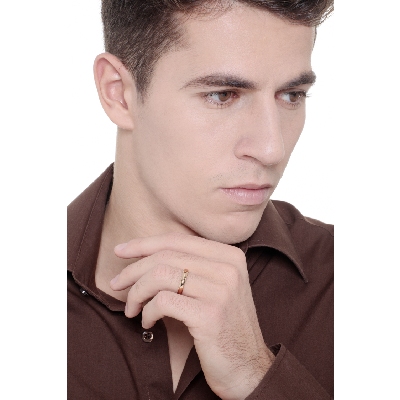 18k yellow gold classical wedding ring