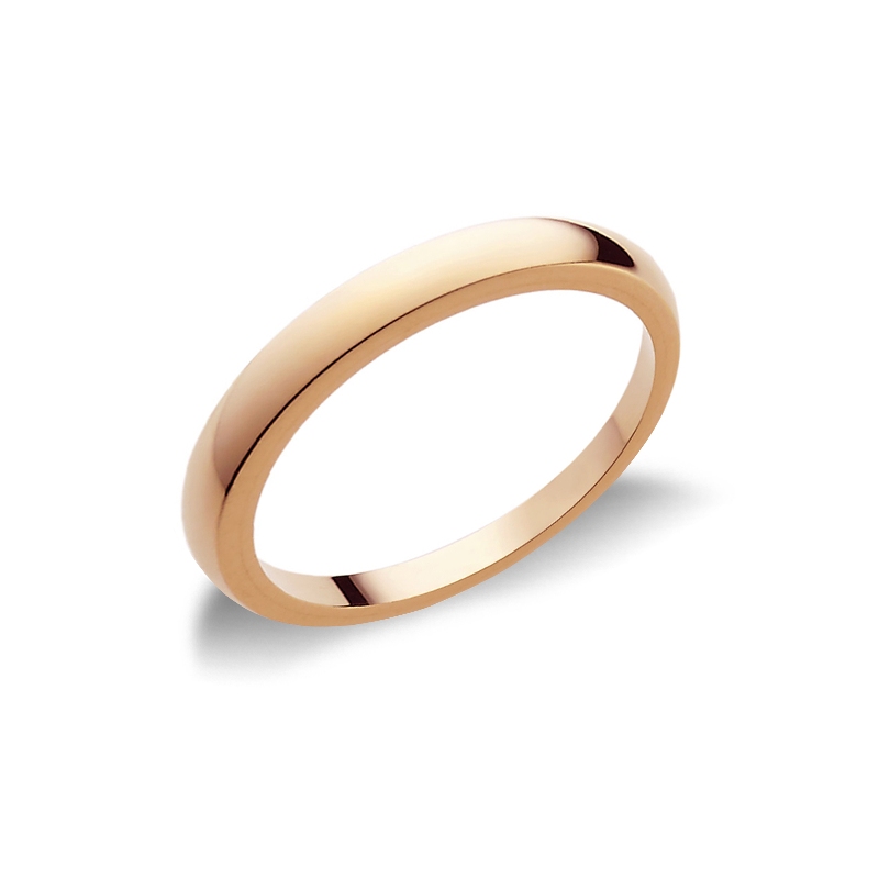 Special wedding ring in 18k rose gold