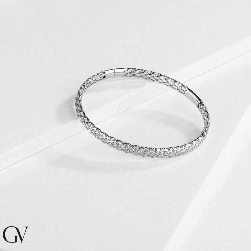 Diamond Bracelet For Women 750 White Gold   Diamond Bracelet For Women 750 White Gold