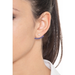 Fancy single earring with blue sapphire 2