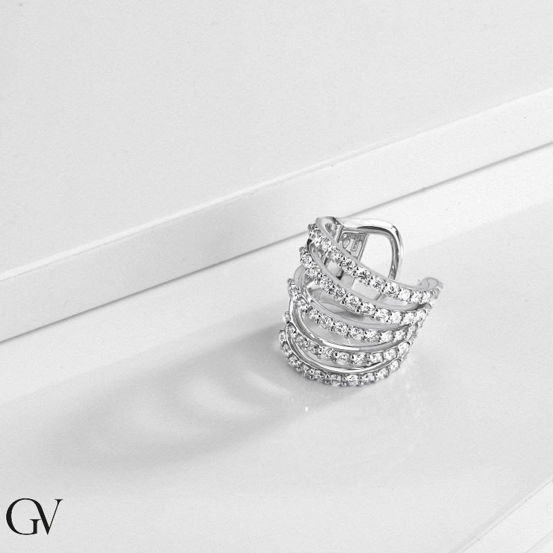 Single Diamond Earring 750 White Gold