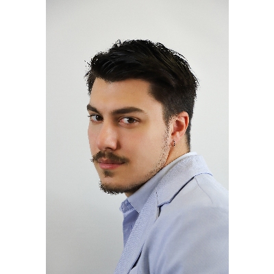 18k white gold single hoop earring with black diamonds