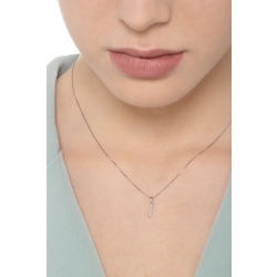 Letter I pendant with diamonds 2