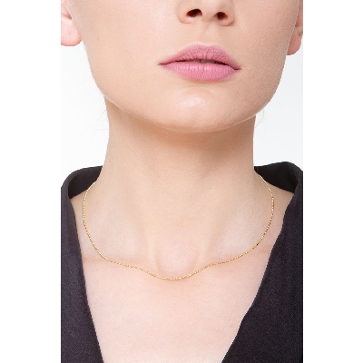 18k yellow gold spheres chain