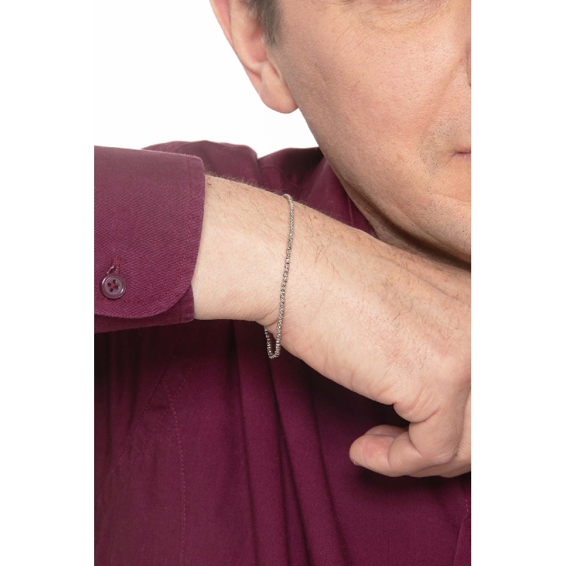 Spheres bracelet in 18k white gold