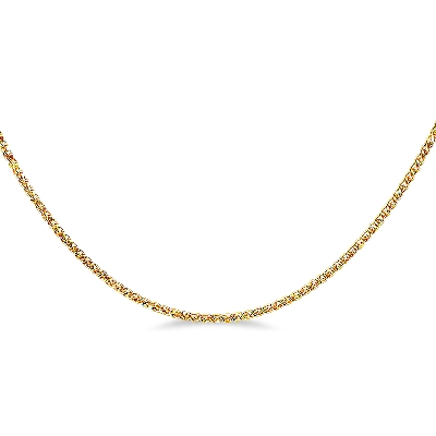 18k yellow gold franco link chain, 45 cm