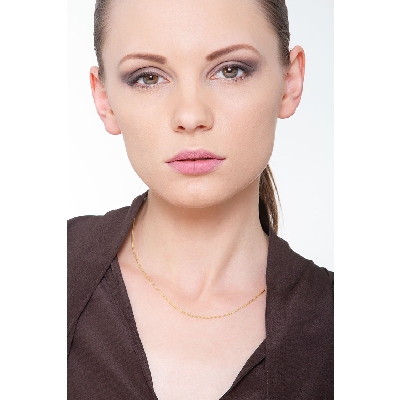 18k yellow gold franco link chain, 45 cm