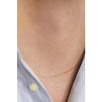Yellow gold 18k chain, 50 cm