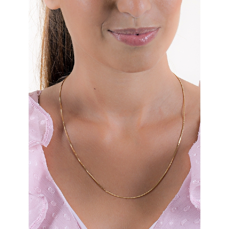 Venetian links necklace in 18k yellow gold, 50 cm