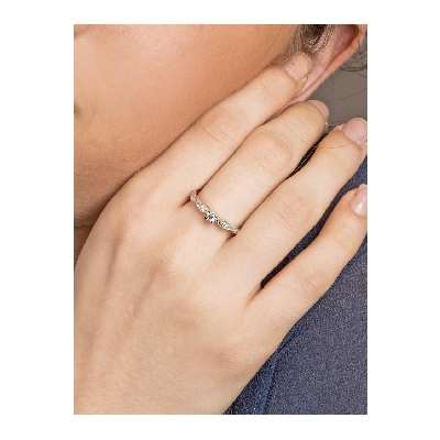 White gold 18k engagement diamond ring