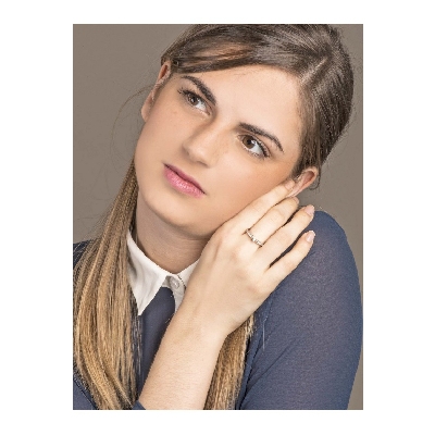 White gold 18k engagement diamond ring