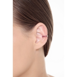 18k white gold rubies cartilage hoop 2