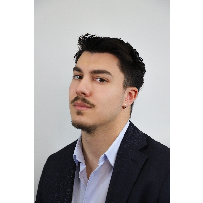 Black diamonds single hoop earring 