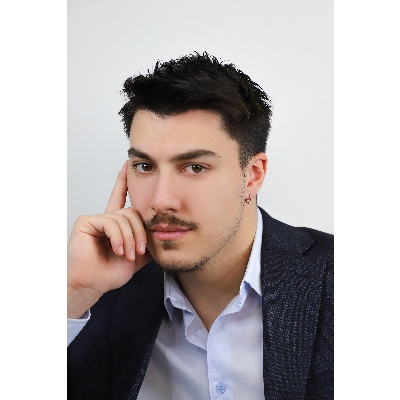 Diamond single hoop earring