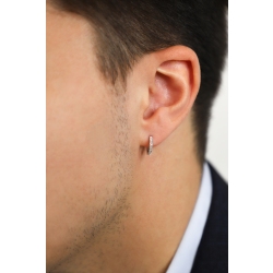 Diamond single hoop earring 2