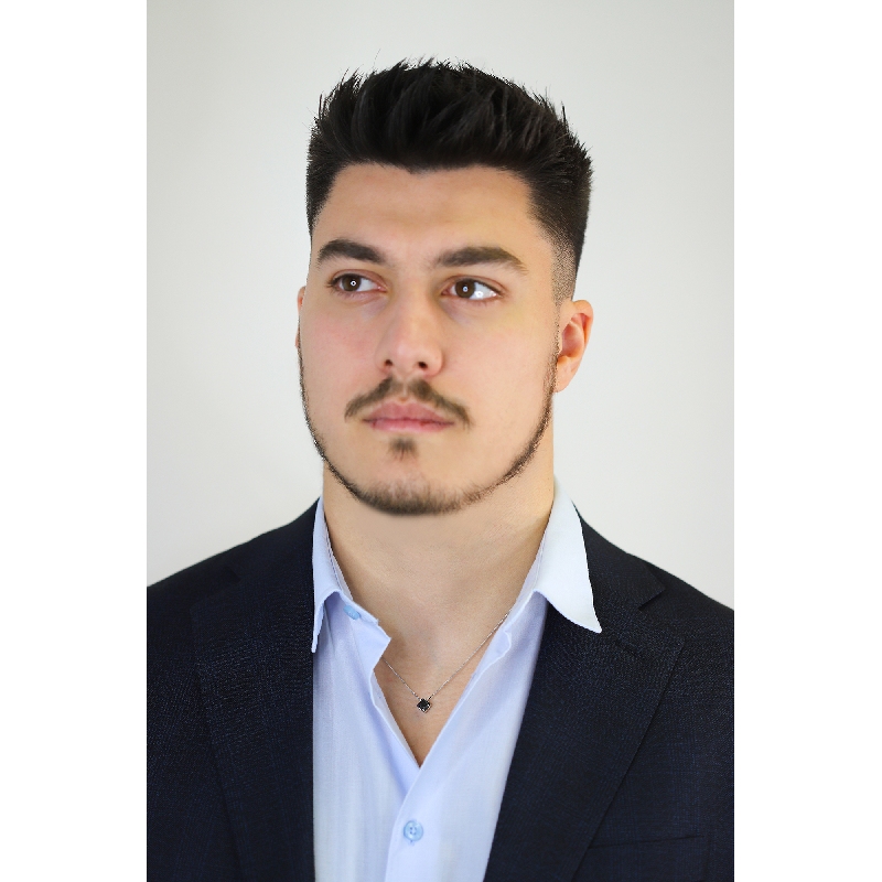 18k white gold necklace with black diamond, 0.50 ct