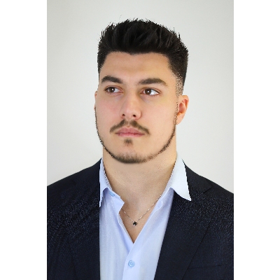 18k white gold necklace with black diamond, 0.50 ct