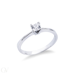 Four prong engagement solitaire setting 2