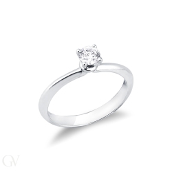 Four prong solitaire engament ring setting 2
