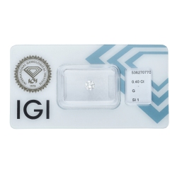 IGI Certified Diamond CT 0.40 G SI1