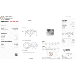 IGI Certified Diamond   CT 1,65   F   VVS 2 2