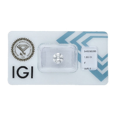 IGI Certified Diamond   CT 1,65   F   VVS 2