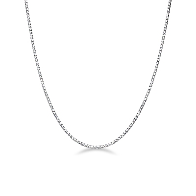 Thin chain 18k white gold, 45 cm