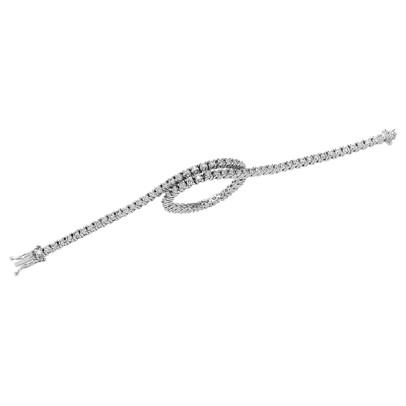 Slim tennis bracelet with diamonds Slim tennis bracelet with diamonds