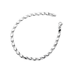 Bracelet 18k White Gold with segments